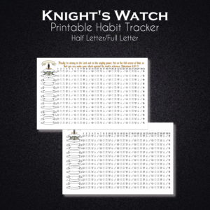 Knights watch - Habit Tracker - Title Graphic