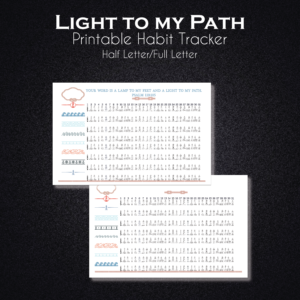 Light to my Path - habit tracker - Title Graphic